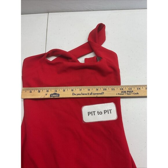 Nookie maxi Dress Red cross back size S formal Prom cocktail party - Picture 8 of 10